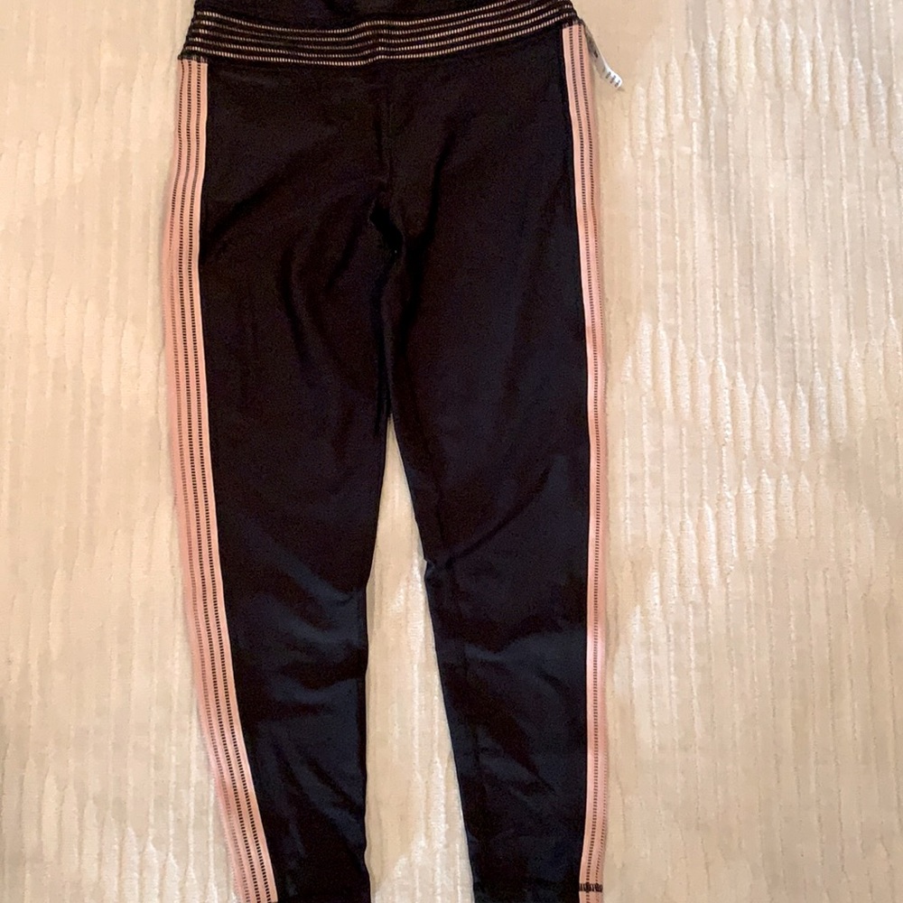 Leggings Black tan sides Victoria secrets